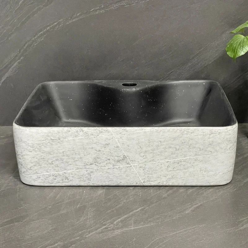 Wholesale Ceramic Vanity Small Rectangular Basin Bathroom Sinks with Easy Clean Feature
