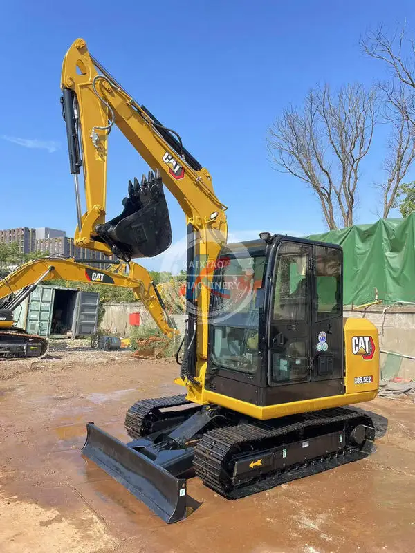 CAT 305.5E used excavator second hand excavator 5.5 ton in stock crawler digger hydraulic machine cheap  Low price