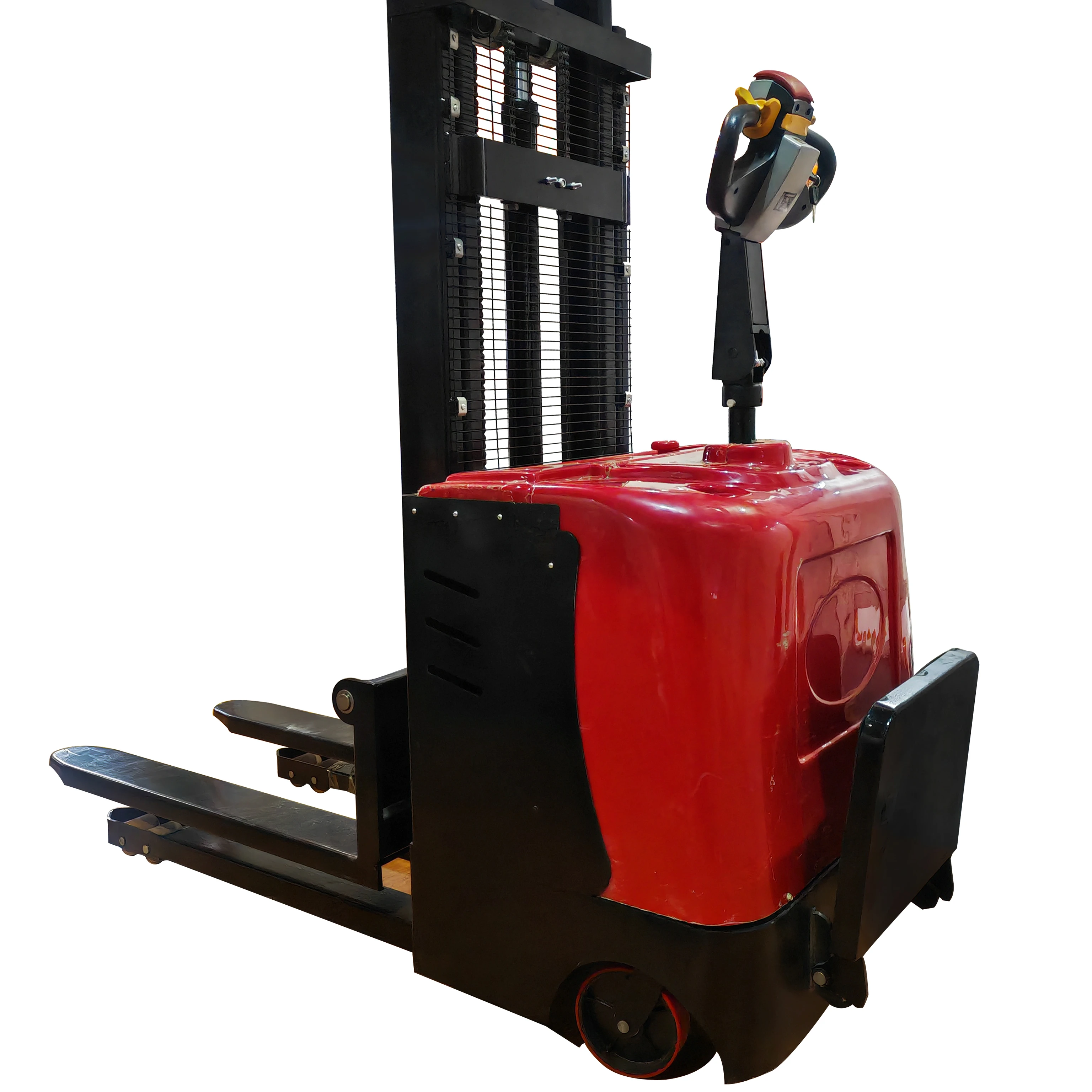 All Electric 1 Ton 2 Ton Pallet Stacker Walking Forklift with Charger Battery for Small Spaces Warehouses Motor Core Component