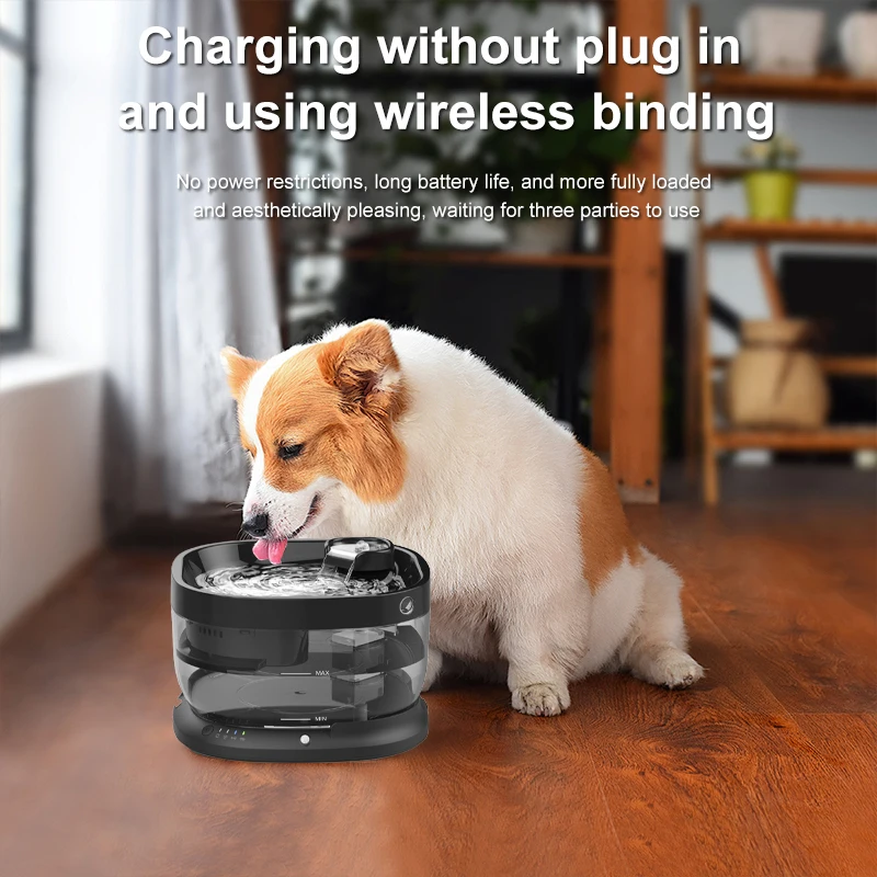 dog cat feeder water dispenser fountain for pet pet drinking cat water dispenser with filter Cat Water Fountain Drinking Bowl