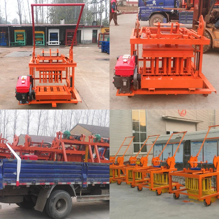 Semi-automatic cement hollow brick pavement brick making machine professional manufacturer preferential price