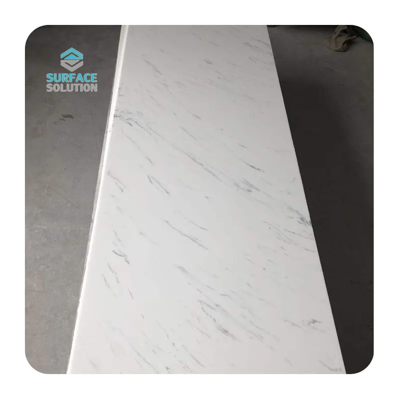 Customize 12mm Acrylic Solid Surface 100% Pure Acrylic Solid Surface for reception counter