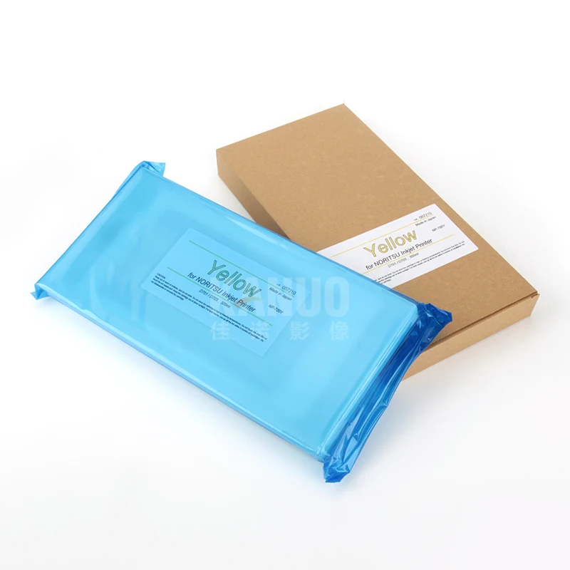 Simple package Noritsu Orignal Y Ink Cartridge H086078 Yellow Color for Noritsu D701 D703 D1005 D1005HR Green Green-II Inkjet Pr
