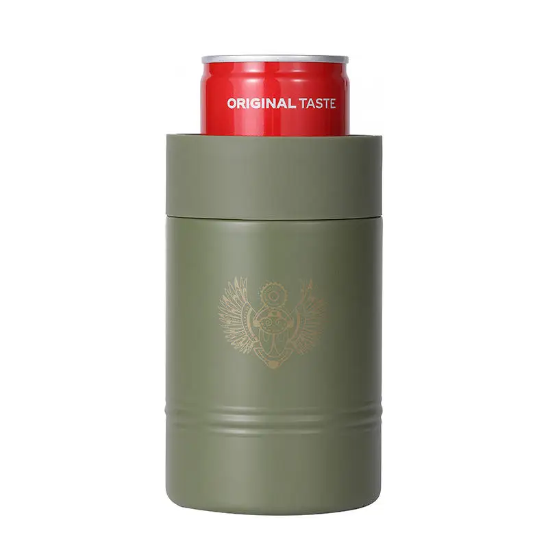 Cooler cup Stainless Steel Double Wall Vacuum Insulated 12oz Cans Cup Cooler Non-tipping Can Cooler Beer cola