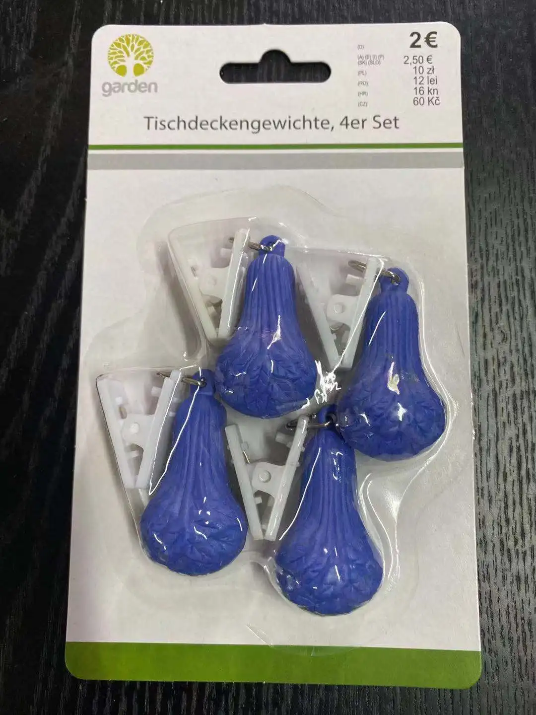 Metal Decorative Tablecloth Weight Clip With Fruit Design tafelkleed clip