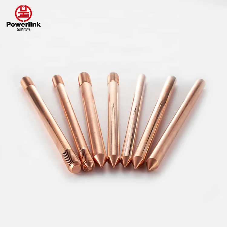 Threaded Copper Bonded grounding Earth Rod