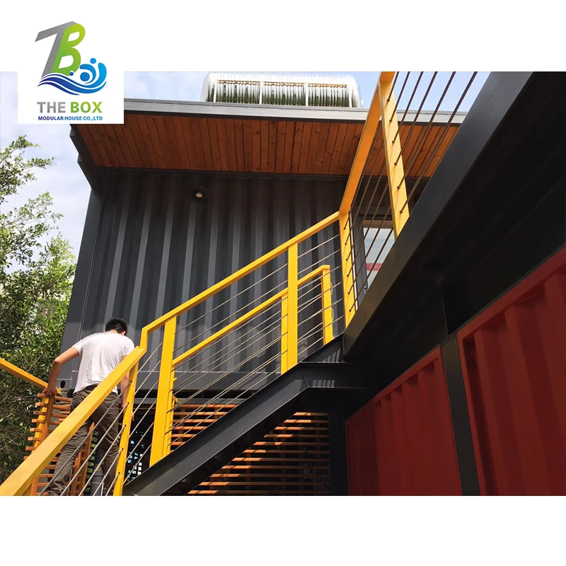 China Customized building design prefab container house facility prefab fire station