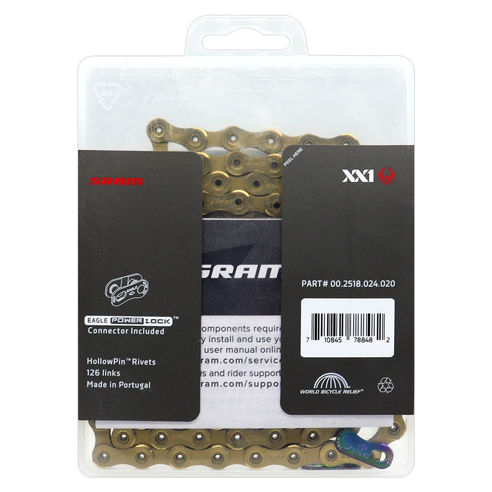 High Quality XX1 Eagle 12 Speed Gold Chain MTB Bicycle Mountain Bike Chain Power Lock Link Original Bicycle Parts