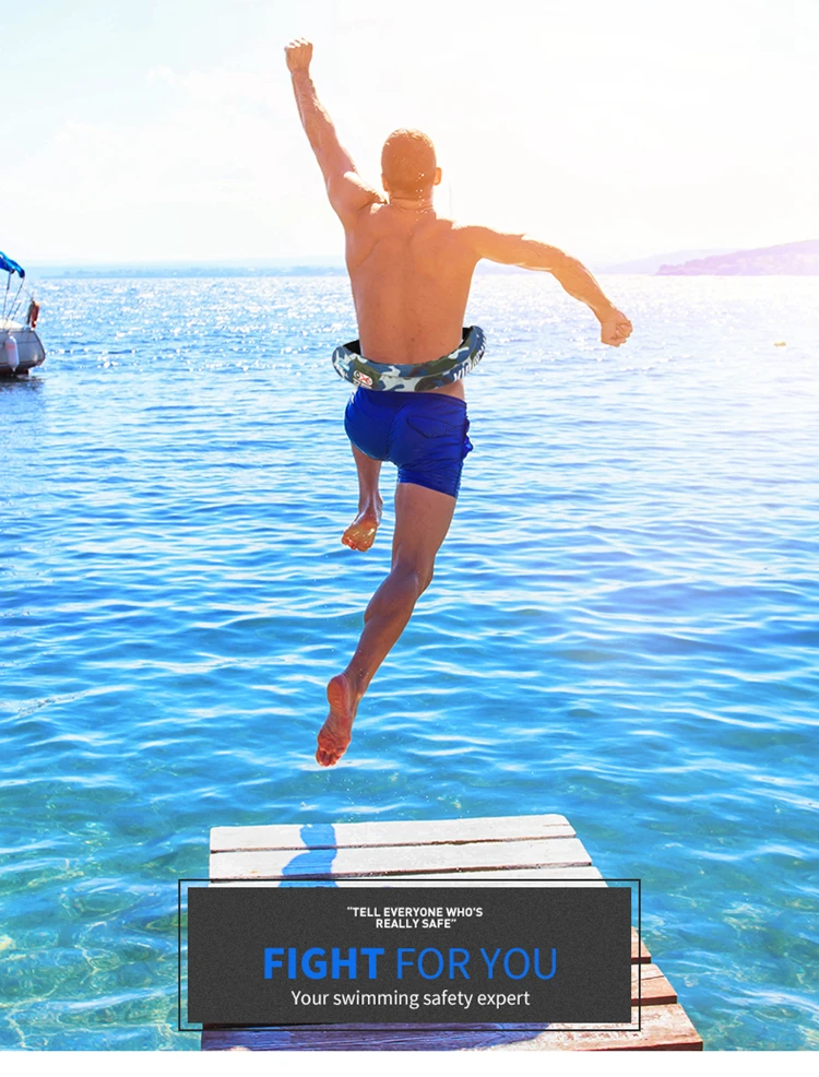 Custom Logo Inflatable Life Vest Personalized Diving Life Jacket Swim Vest For Snorkeling Diving Swimming Outdoor Sports