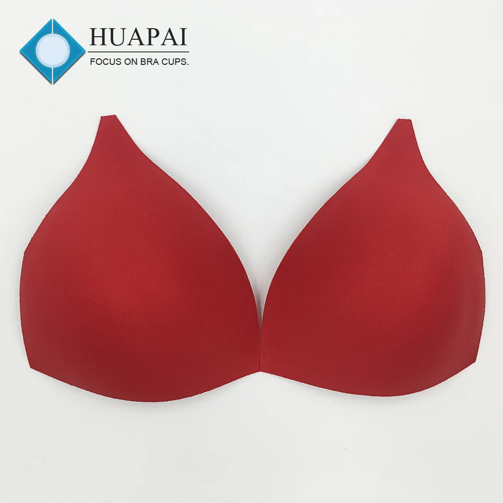 Popular triangle shape molded foam bra cup sexy bikini pad