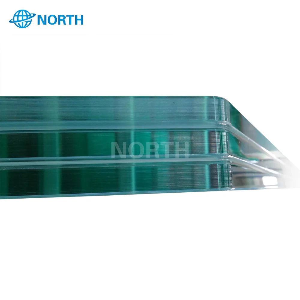 Large size curved double laminated glass price per square meter