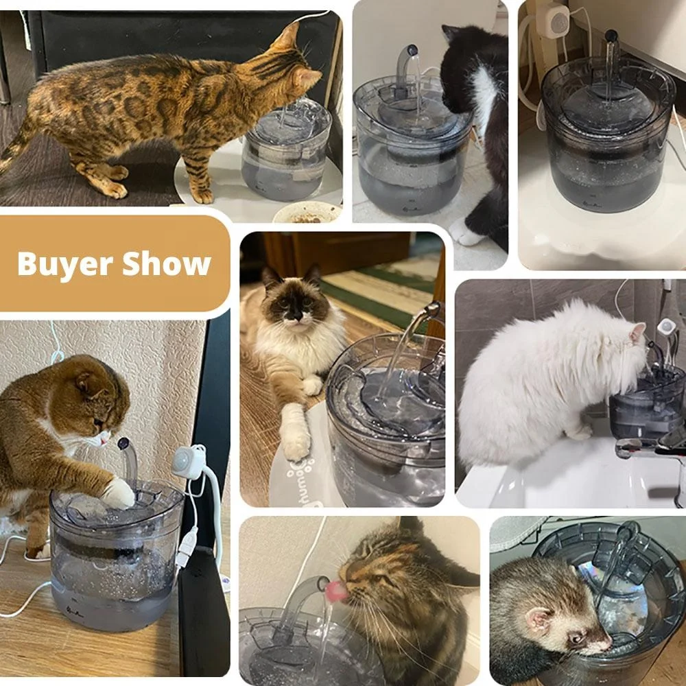 Automatic Circulation Intelligent Pet Water Filter Cat Water Fountain Food Supplies For Cats And Dogs