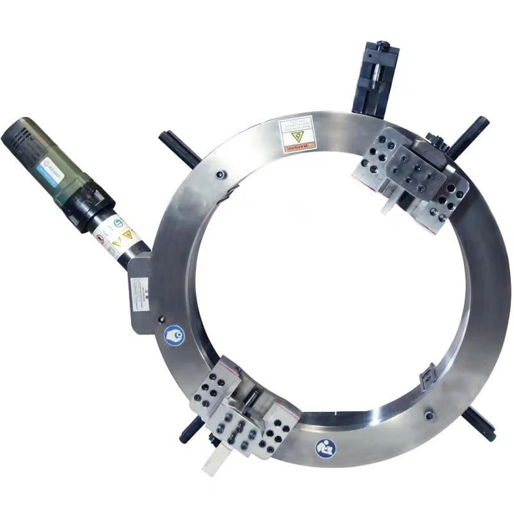 OCP-560 automatic Split frame pneumatic pipe cutting machine steel tube pipe beveler machine