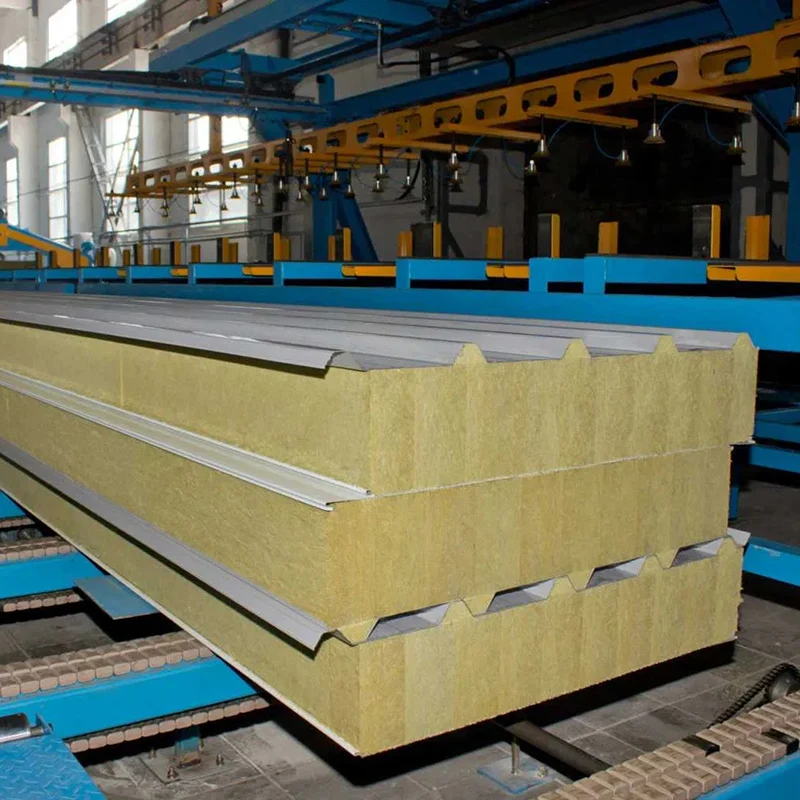 Manufacturer Q235 Grade Roofing Sandwich Panels Custom Cutting Service Hot-Rolled Steel Sheets with Wood Foam for Tunisia