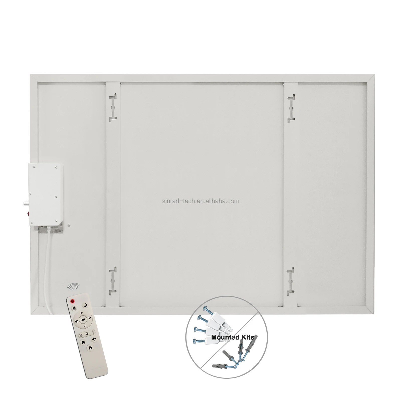 Energy saving carbon crystal far infrared panel heater with printing C080 800 W 7*24 hrs Programming weekly timer panel heater