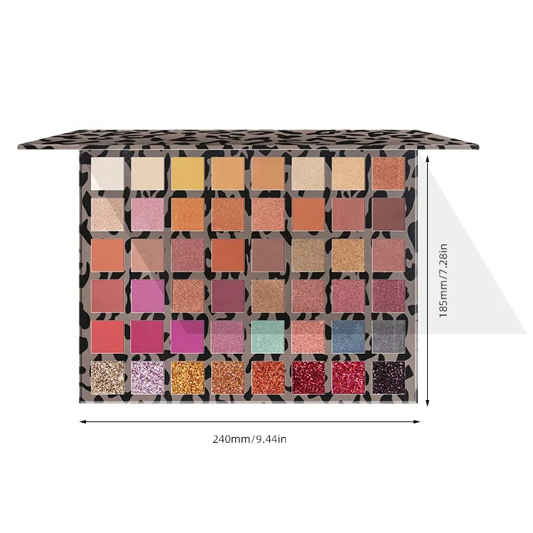 
Latest Makeup Products 48 Color Shimmer Matte Glitter Eyeshadow Palette With Cardboard Packaging 
