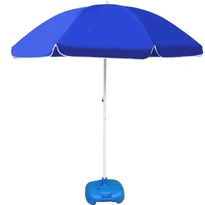 Outdoor Sunshade Sun Rainproof and  Protection Folding Large Stall Beach round Umbrella