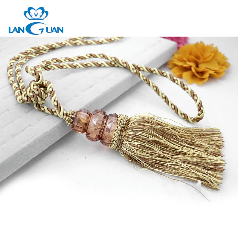 Wholesale Curtain Accessories Decorative Cord Tieback Tassel Rope for Curtain
