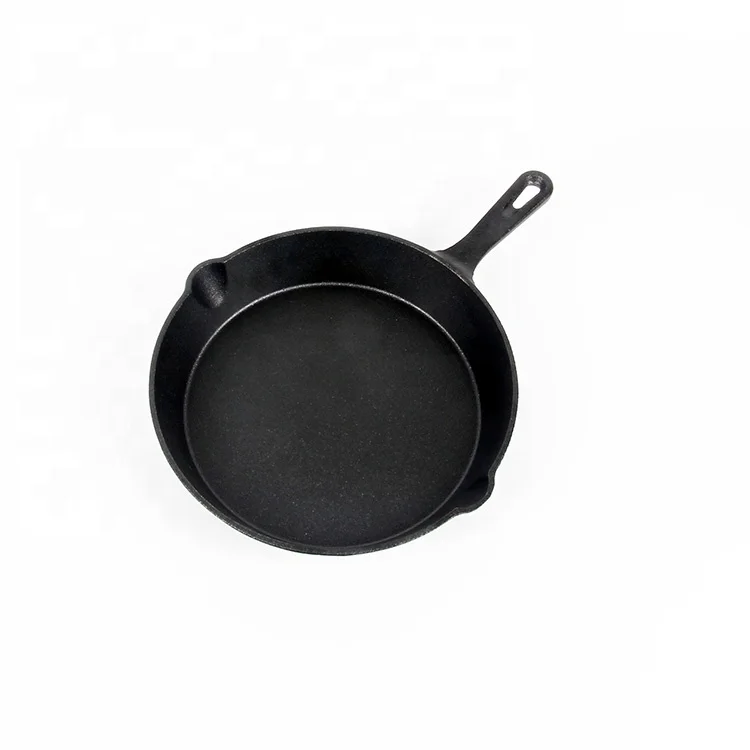 Чугунная глубокая кухонная посуда Frypan с предварительно