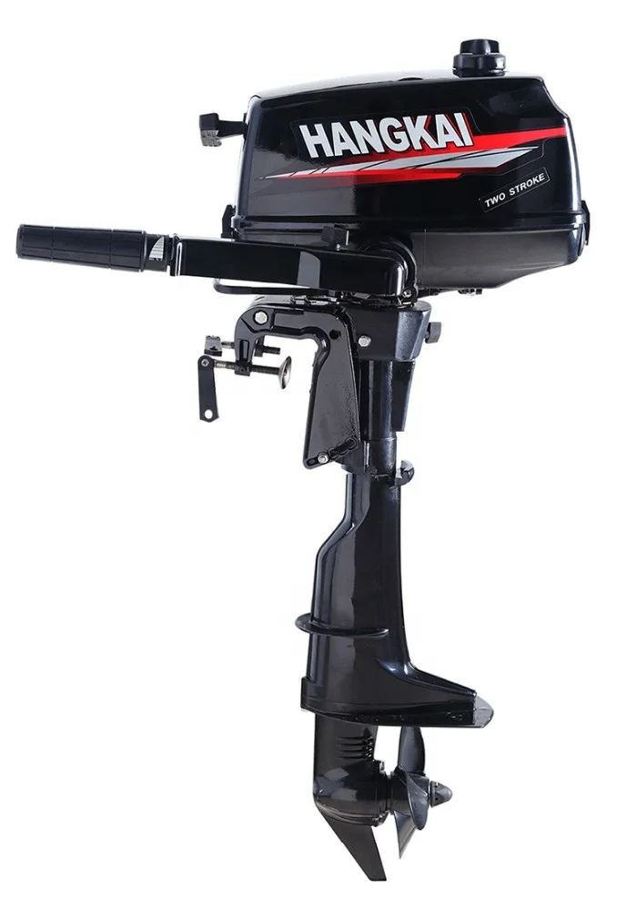 New Water Cooled HANGKAI 4HP 2 Stroke Gasoline Outboard Motor Engine For Inflatable Boat