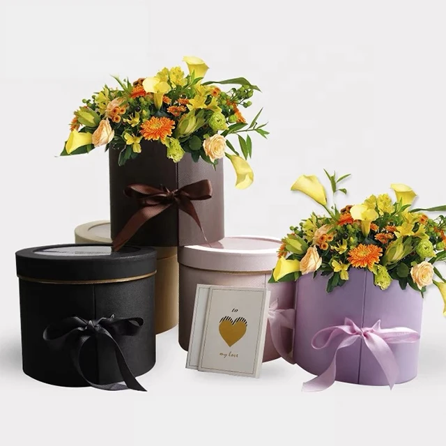 
Wholesale Round Flower Packaging Two Layer Box Gift Box 