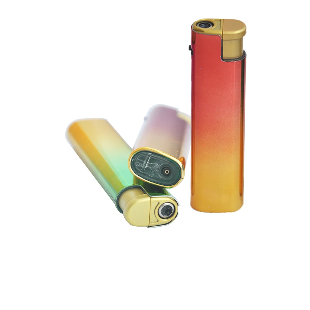 wholesale plasma electric  gas cigarette lighter elektronik sigara likit  HP-883 metal case lighter disposable gas lighter