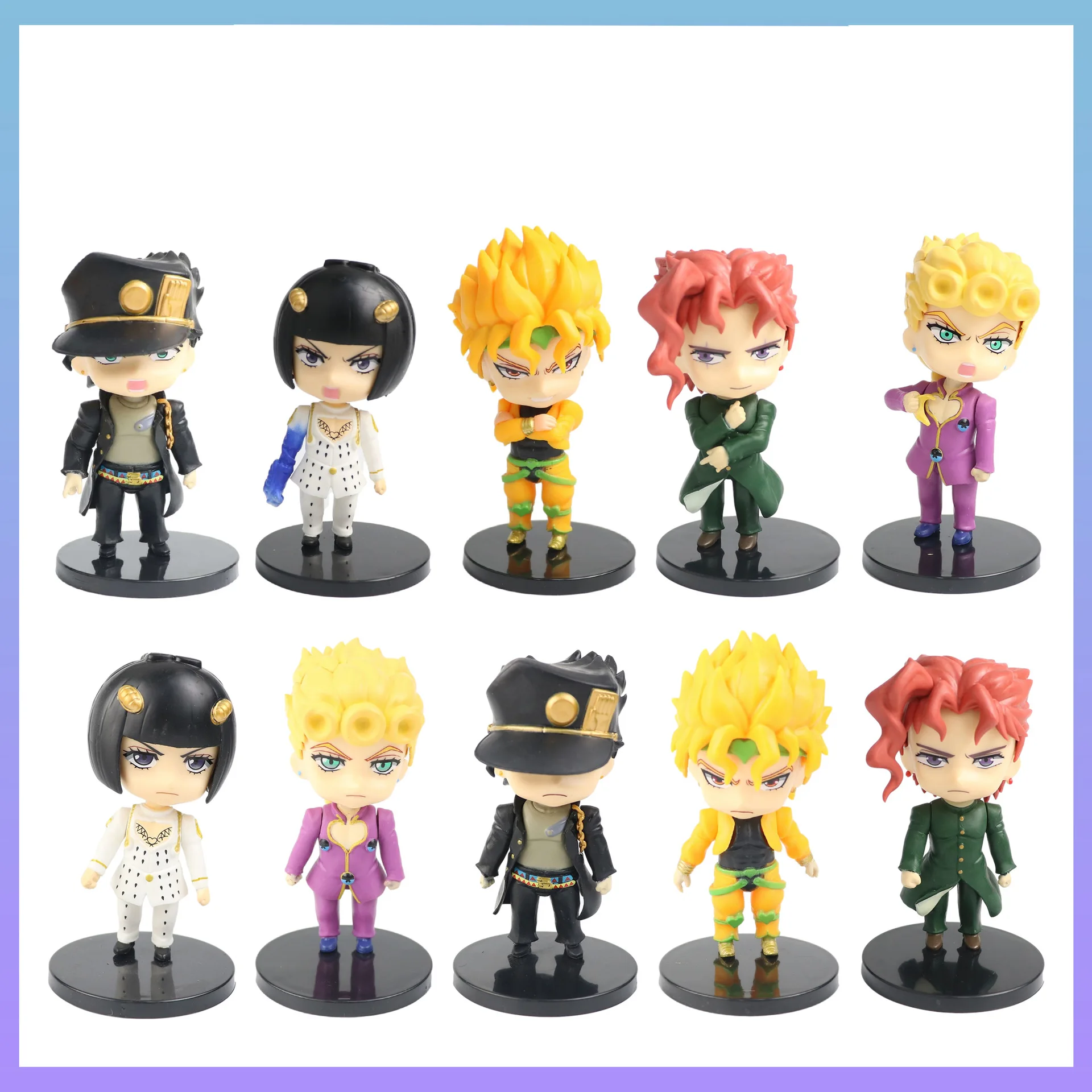 JOJOS Bizarre Adventure Golden Wind Mini PVC Anime Figure Set