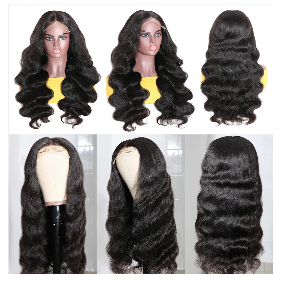 Cheap Wholesale Brazilian 100% Human Hair HD Transparent full lace 360 4x4 Lace front glueless Ombre Brown Wigs For Black Women