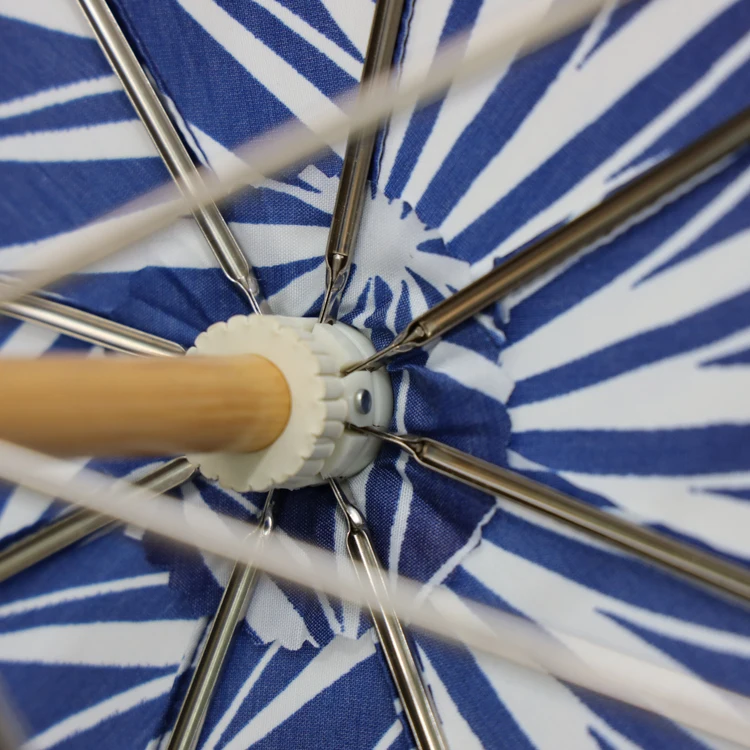 TC Fabric sun umbrella Japanese design with J shape Wooden handle for lady style in 21inch wedding umbrella