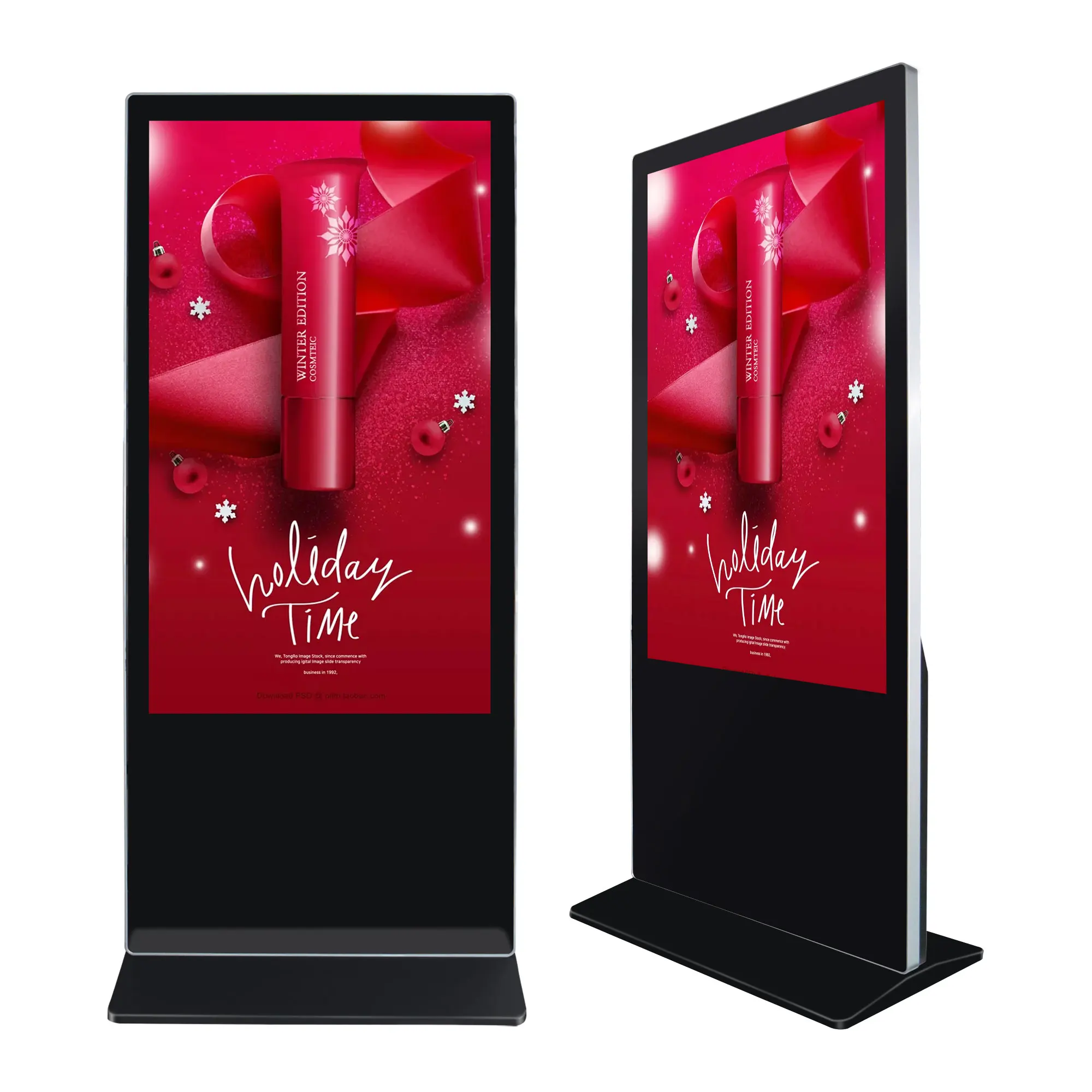 Android/Win System 2K/4K Floor Stand 43 Inch LCD Digital Signage and Display Floor Stand Poster for Mall