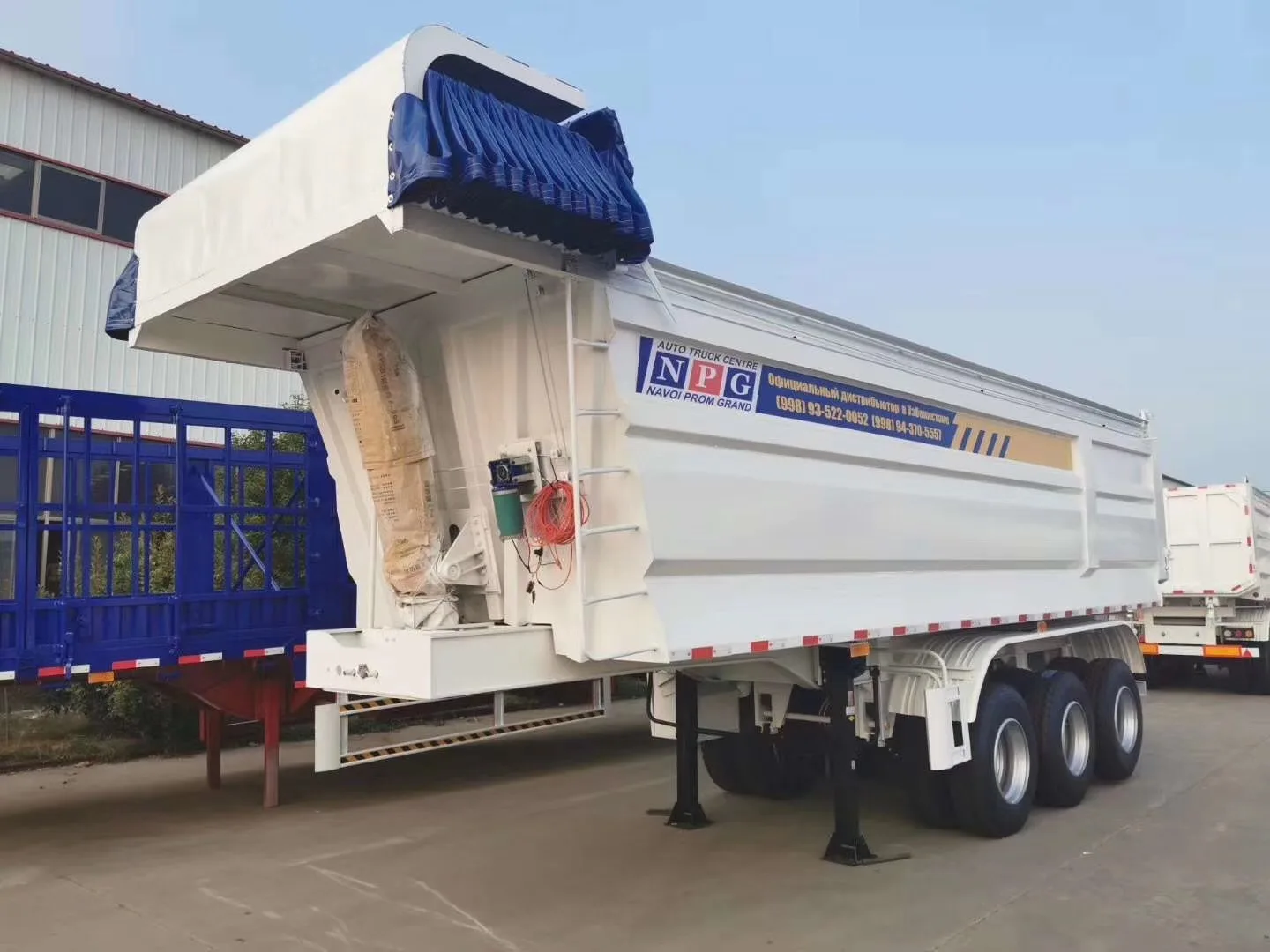 LUEN 3-х осевой 80ton U форма с задней разгрузкой коробка грузового