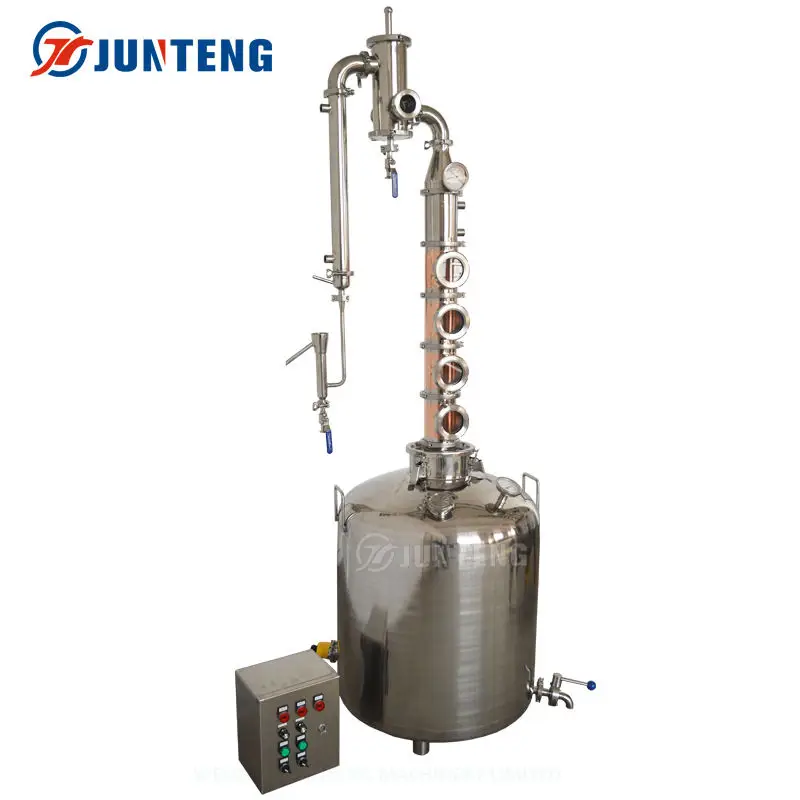 Custom 110v/220-240v/380v Whiskey Equipment Electric Heating Red Copper Moonshine Distiller