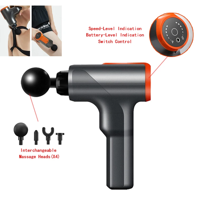 
Small deep tissue 6 head muscle muscle fascia speed for athlete machines massage gun 