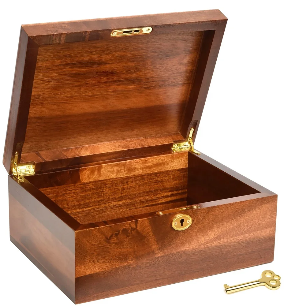 Luxury premium wholesale wooden storage box premium cigar box acacia wood cigar box