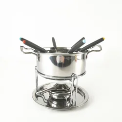 Недорогой мини-набор для шоколада из нержавеющей стали, вечеринки для фондю, набор