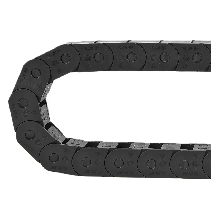 DJ-KEM15 Series opening plastic cable energy chain nylon cnc cable tray flexible cable drag chain