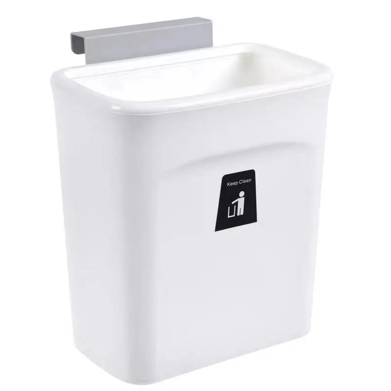 Home Big Capacity Trash Can Bin with Lid Waste Bin High Quality Kitchen Cabinet Door Hanging Trash Bin