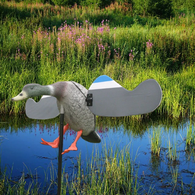  Plastic Fly Hunting Shooting Mallard 3D Duck Decoy Electric Flying