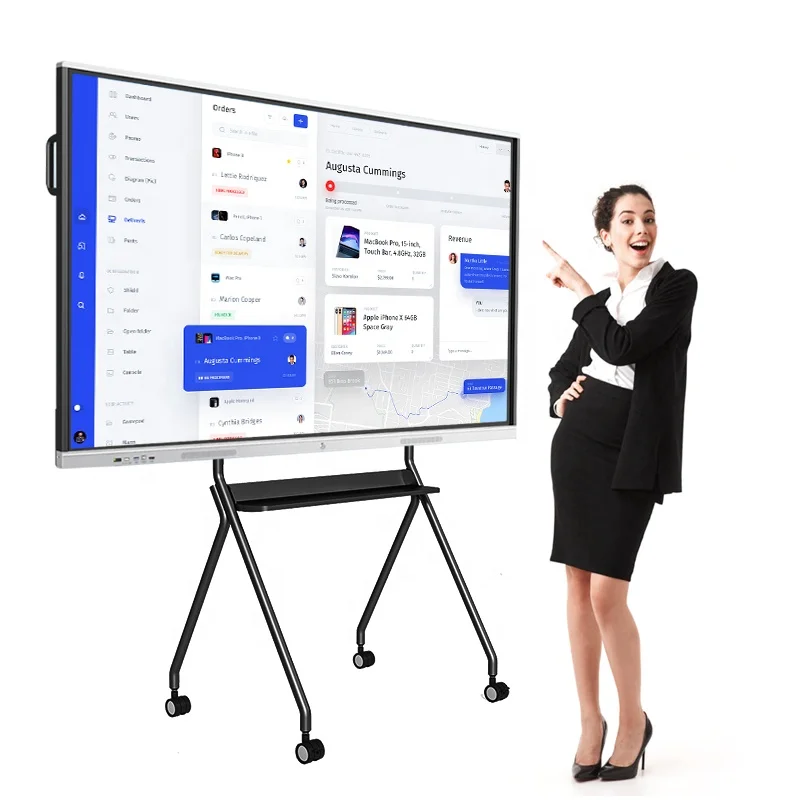 65 75 86 100 Inch Electronic White Boardwireless Control Interactive Boards For Schools 55 Interactive Boards