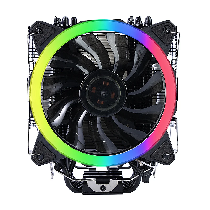 Drop Shipping Whole Body Nickeling Heat Sink Cpu Cooler For Cpu Intel Lga1700  Six Heat Pipe Cooling Fan Cpu Cooler