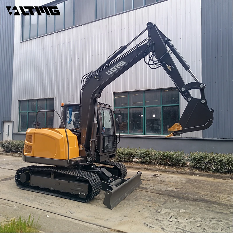 LTMG Brand Chinese Factory Crawler Excavator price 6.5Ton New rubber tracks excavator Crawler Digger For Sale