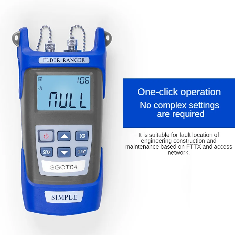 Handheld Mini Otdr 60KM Ftth Field Test And Maintenance optical fiber tester VFL 10mw GUANGYAN SGOT04 OTDR