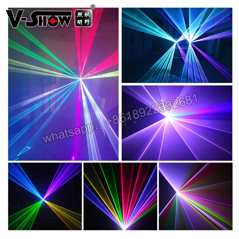VSHOW L0303 3W Animation Lasers ILDA DMX RGB color projector laser lights Indoor Outdoor Laser for DJ Disco Wedding Stage
