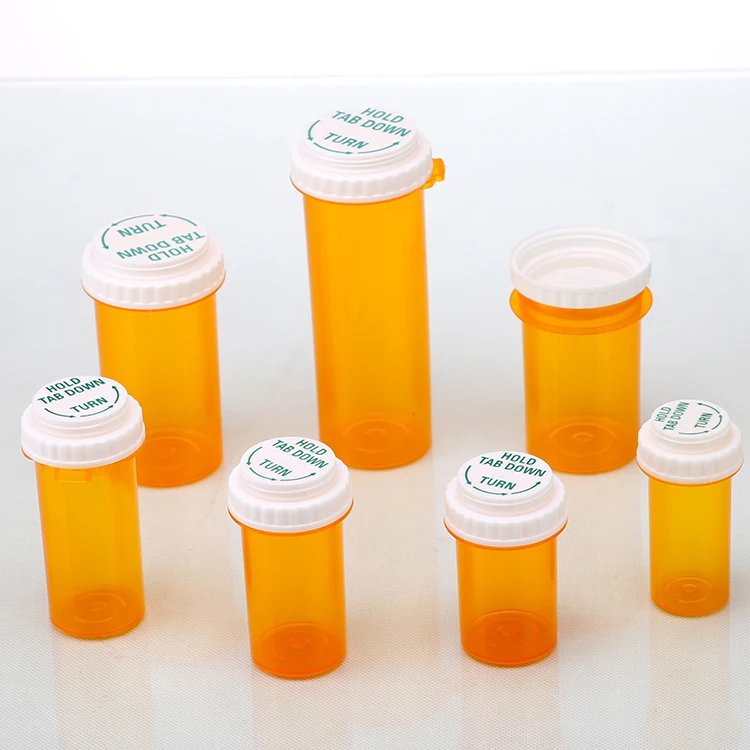 Wholesale Factory Selling 60ML Plastic Reversible Thumb Click Vials Medicine Vials Bottles