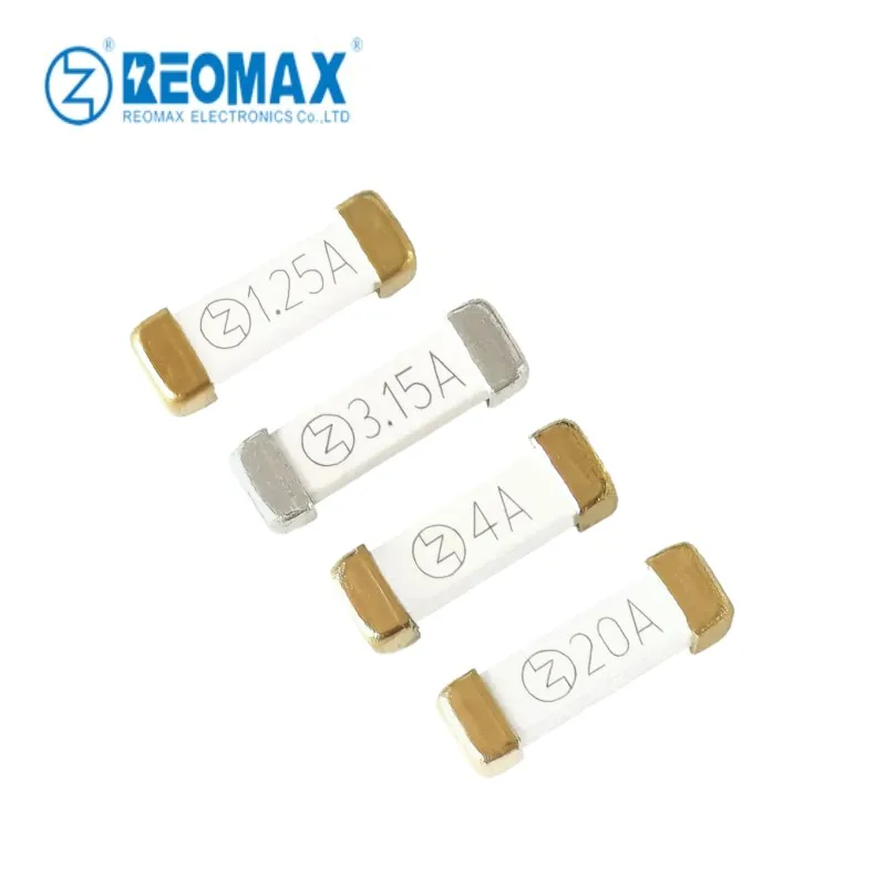Керамические предохранители Reomax SMD с поверхностным креплением 0,1a-60A 32V-600V для питания аккумулятора/источника питания/EV BMS/5G связи