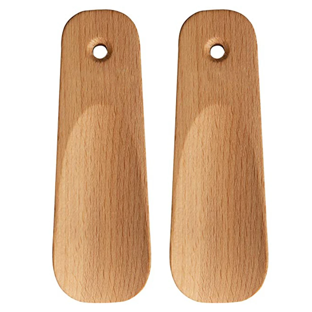 Hot Sale Beech Wood Small Custom ShoeHorns Mini Shoe Horn for Child
