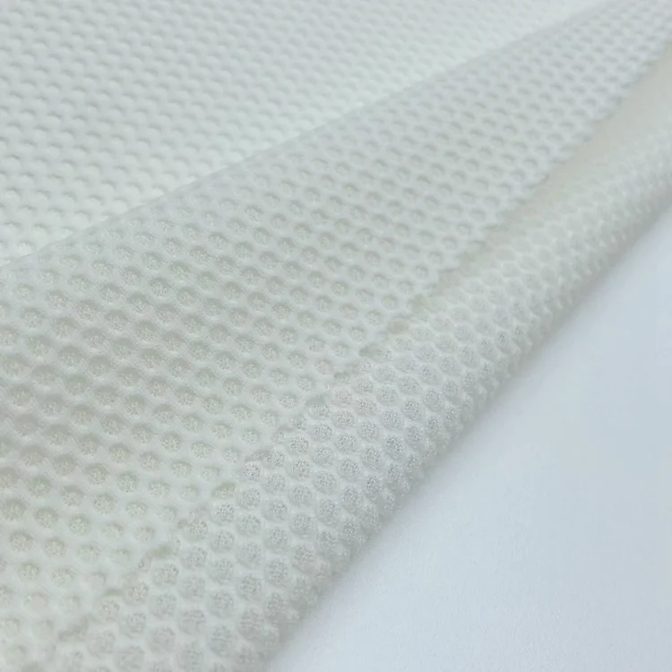High density 4 way stretch 79% nylon 21% lycra knitting honeycomb mesh yoga sports wear fabric for bra tshirt