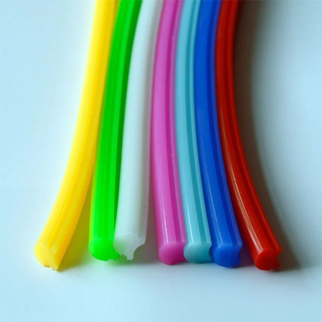 Multicolor Flexible Silicone Neon Tube 6mm 8mm 10mm Silicon For Sign