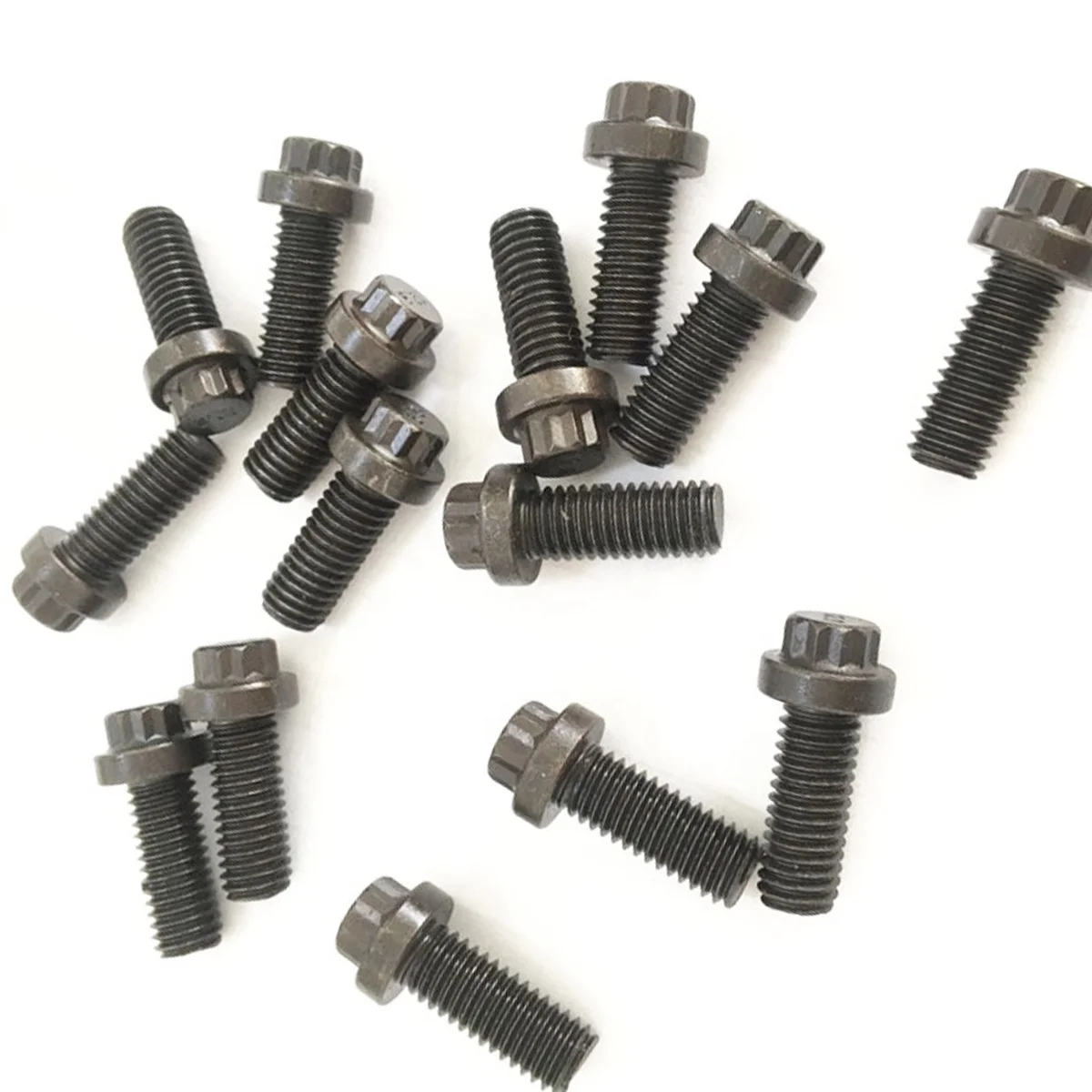 High Quality OEM M5 M14 Carbon Steel Grade 12.9 12 Point Torx Head Flange Screw Bolt with Black Oxide Zinc Finish