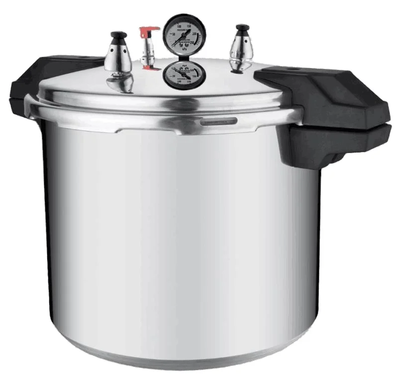Large Capacity 20L Commercial Explosion-Proof With Pressure Gauge Aluminium Alloy Pressure Cooker